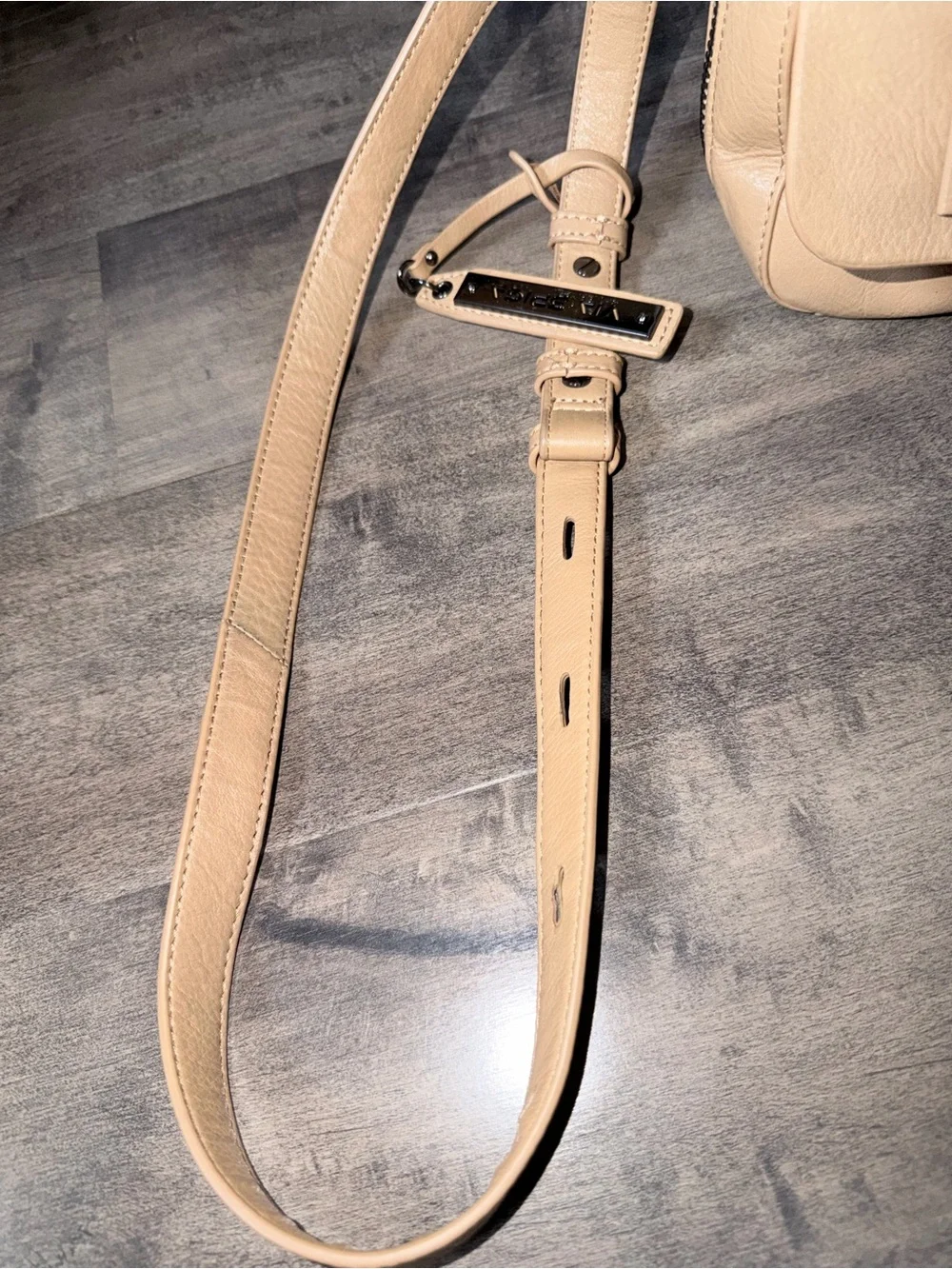 Via Spiga Tan Leather Flap Crossbody